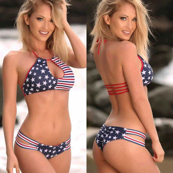 Maillot de Bain Drapeau Americain pour Femme USA LEGENDE