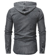arriere chemise cowboy avec une capuche