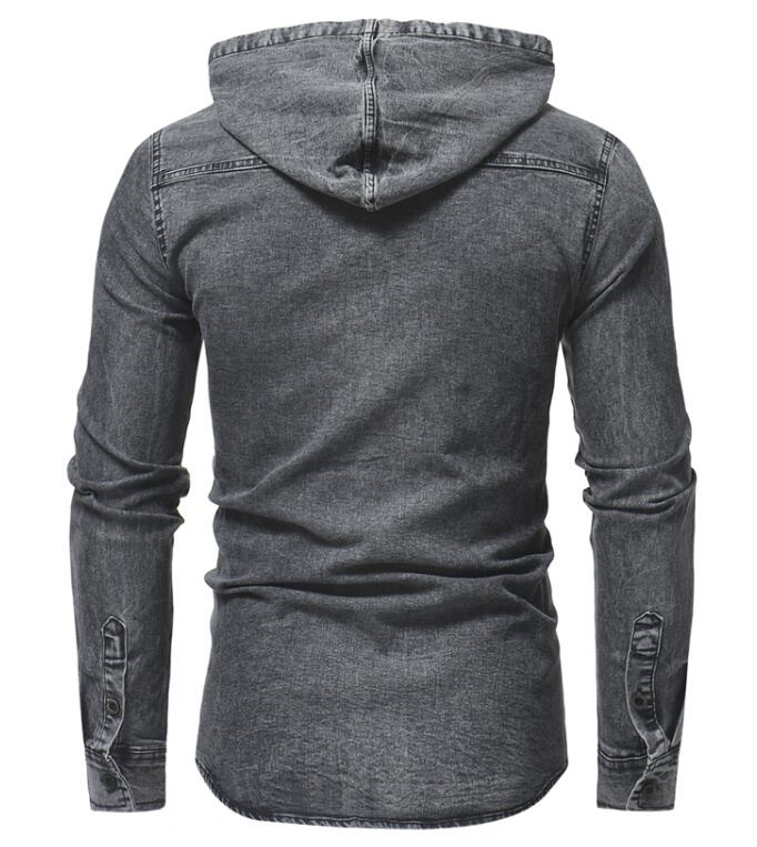 arriere chemise cowboy avec une capuche