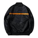 arriere blouson bomber noir drapeau us