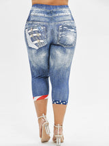 arriere legging bleu clair etats unis