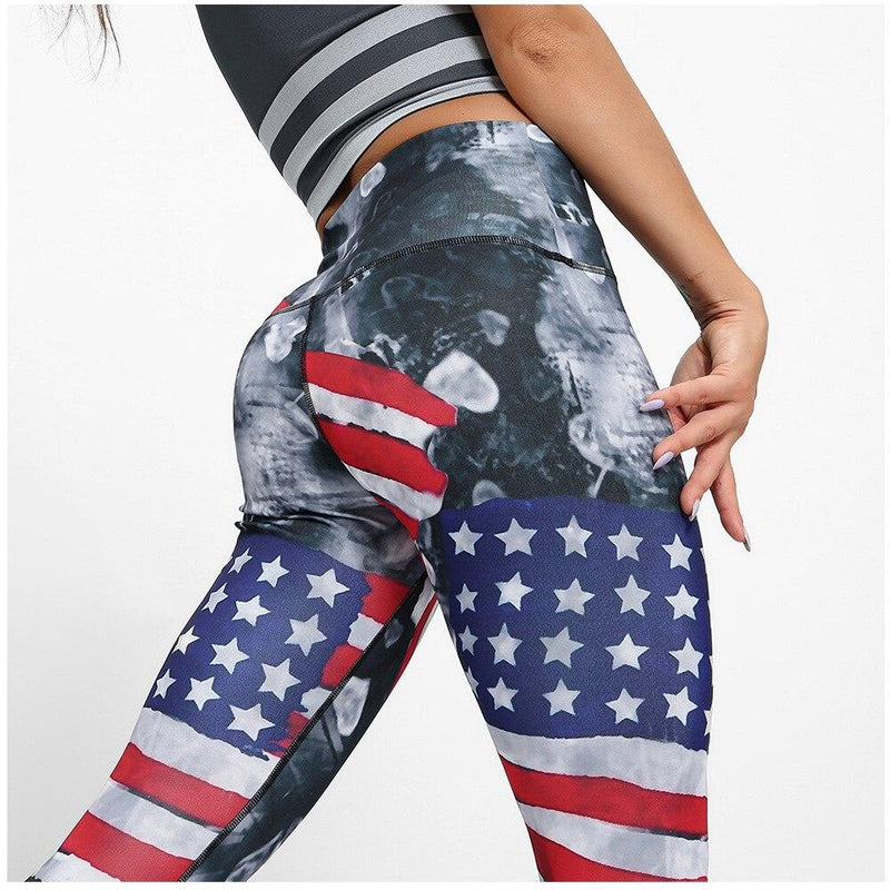 arriere legging drapeau us