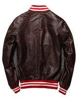 arriere veste cuir pilote usa