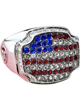 bague drapeau États Unis