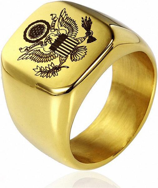 bague homme chevalière américaine