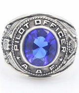 bague US air force argent