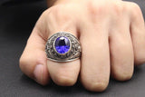 bague us pilote couleur sapphire