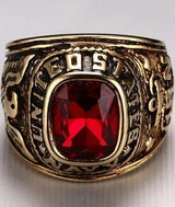 bague usa pierre rouge