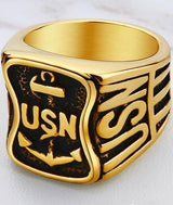 bague usn doree