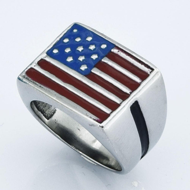 bague banniere etoilee