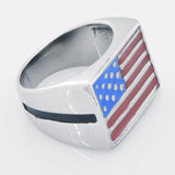 bague vintage drapeau usa