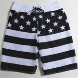 bermuda bain usa noir et blanc