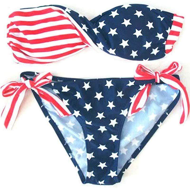 bikini drapeau américain