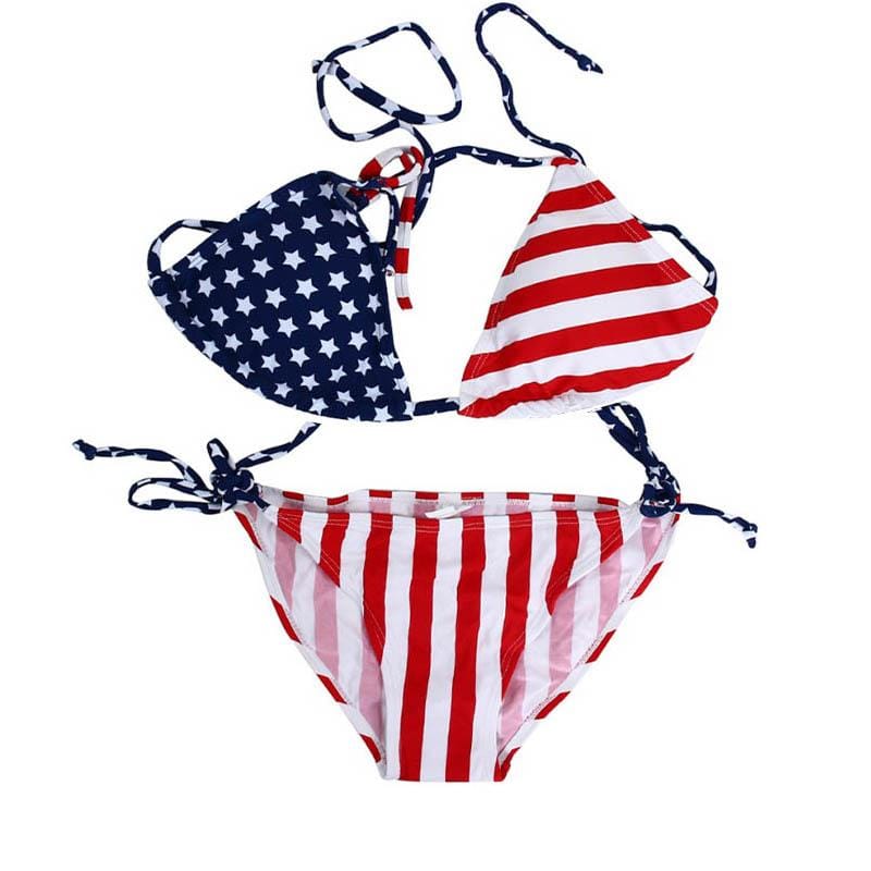 bikini imprimé USA