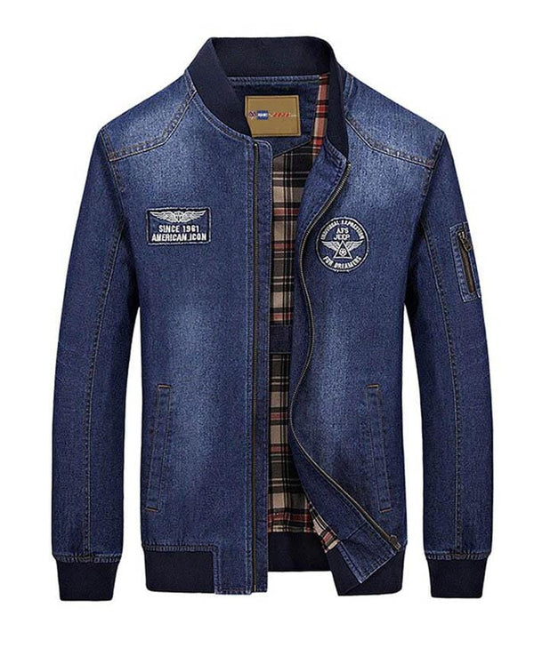 blouson américain en jean