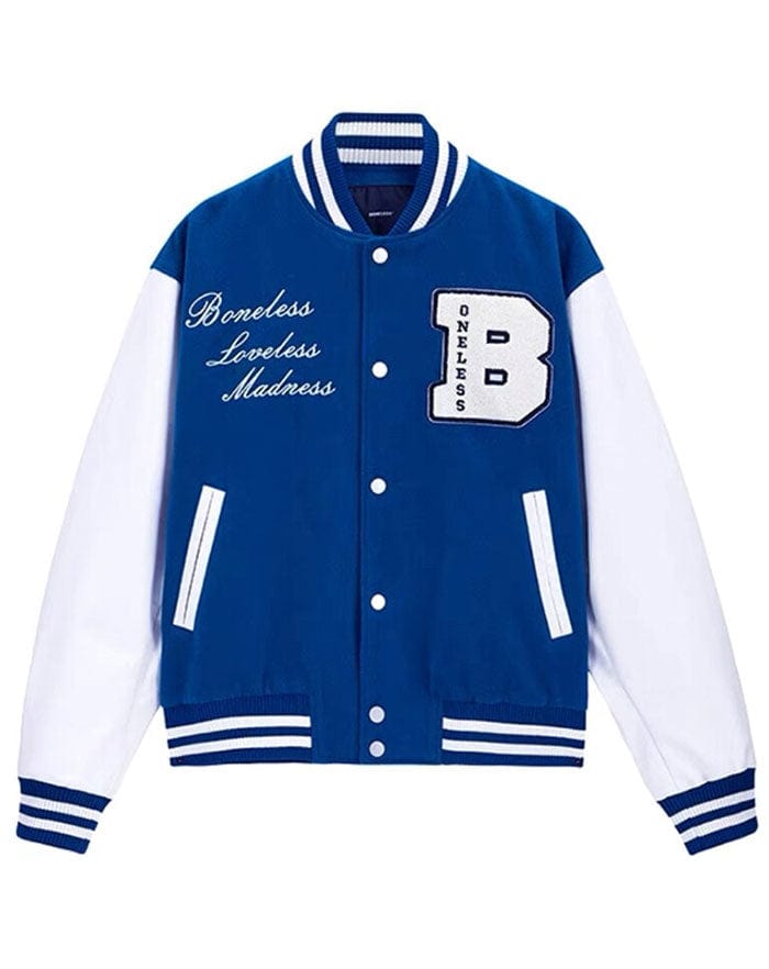 blouson college homme bleu marine