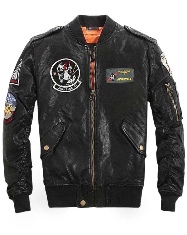 blouson pilote de chasse américain