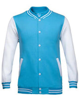 blouson baseball usa bleu clair