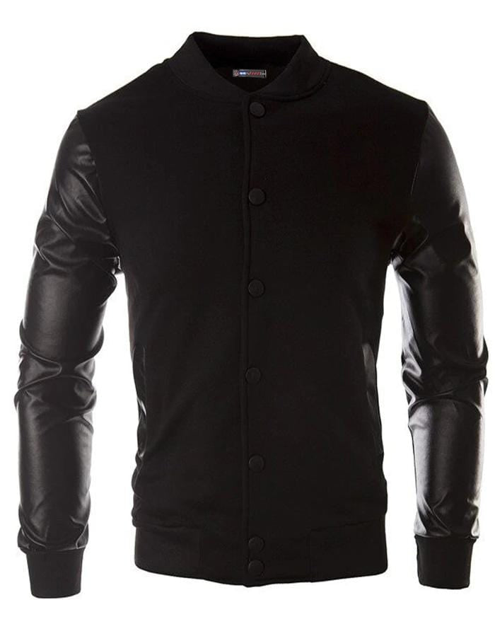 blouson varsity noir