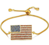 bracelet drapeau US femme