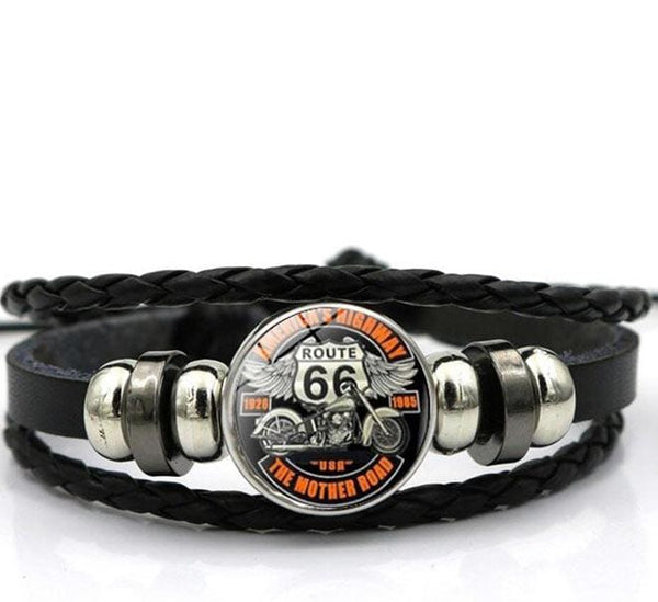 bracelet moto route 66