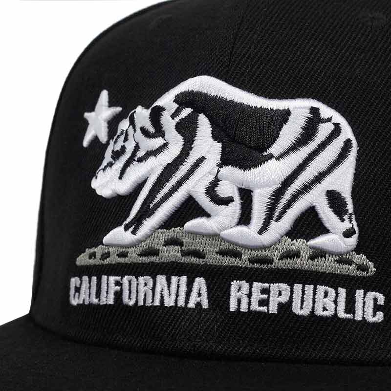 broderie california republic casquette
