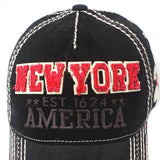 broderie casquette new york 1624