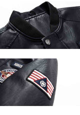 broderie manche blouson americain