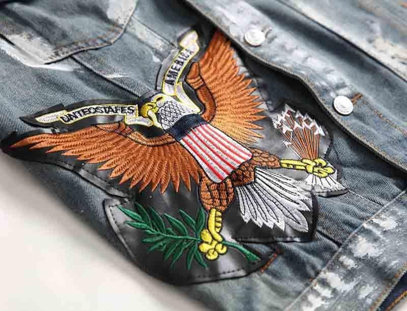 broderie veste sceau officiel americain