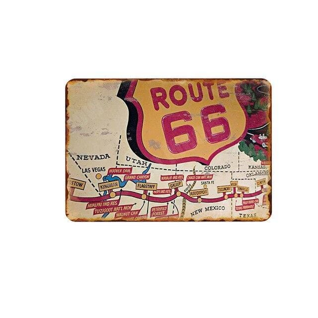 carte road map route 66