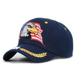 casquette bleu marine drapeau us