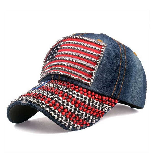 casquette drapeau americain femme