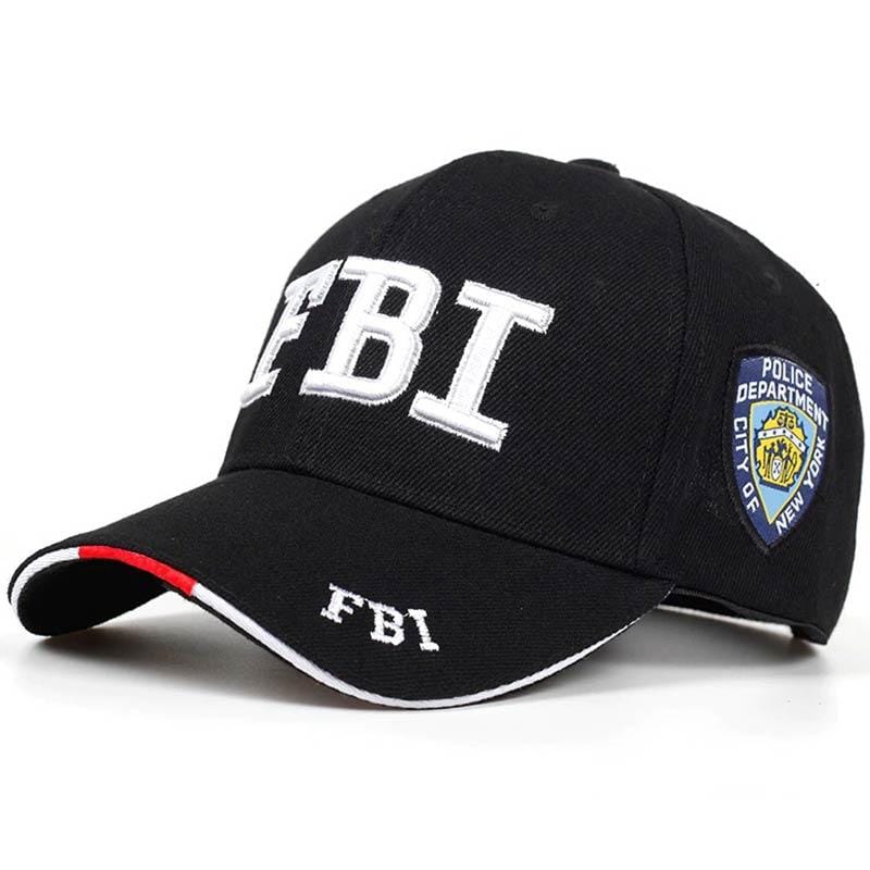 casquette fbi noir