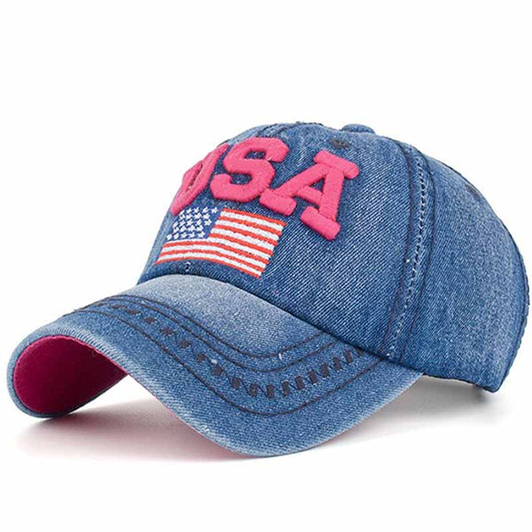 casquette femme drapeau etats unis