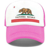 casquette fille rose california state