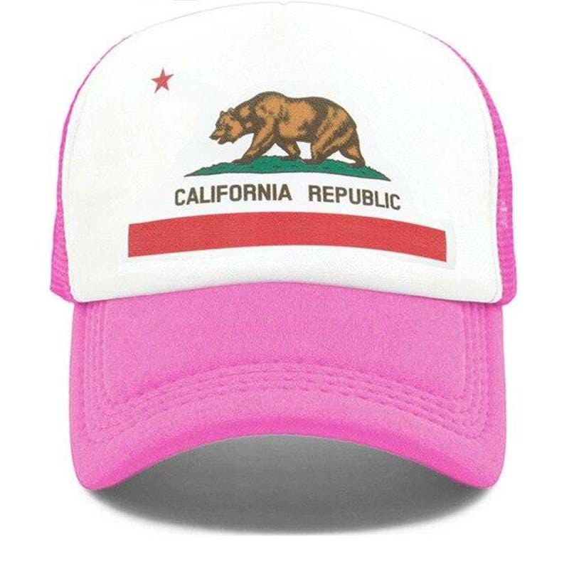 casquette fille rose california state