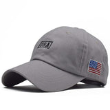 casquette grise banniere amerique