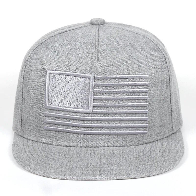casquette grise banniere etoilee