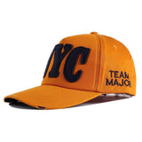 casquette jaune orange nyc