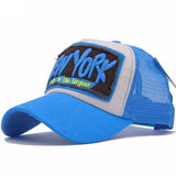 casquette new york bleue