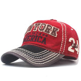 casquette new york rouge