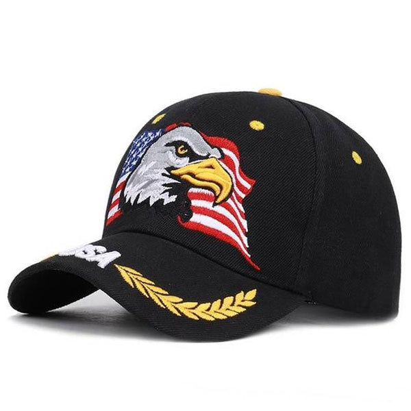 casquette noire aigle americain