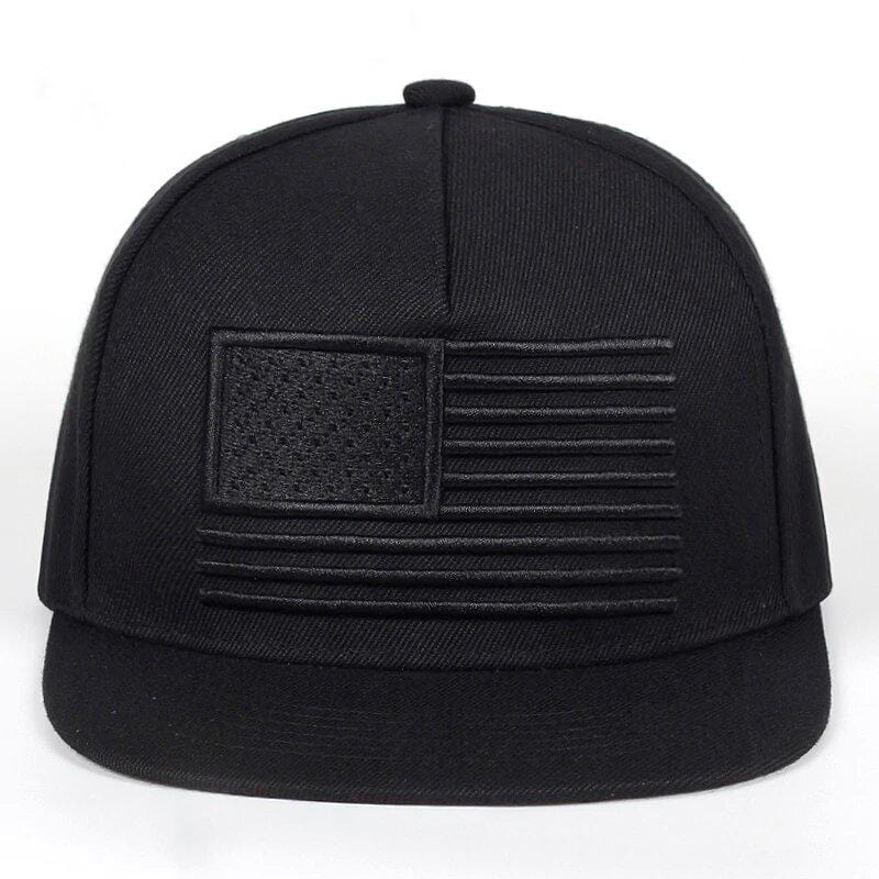 casquette noire drapeau etats unis