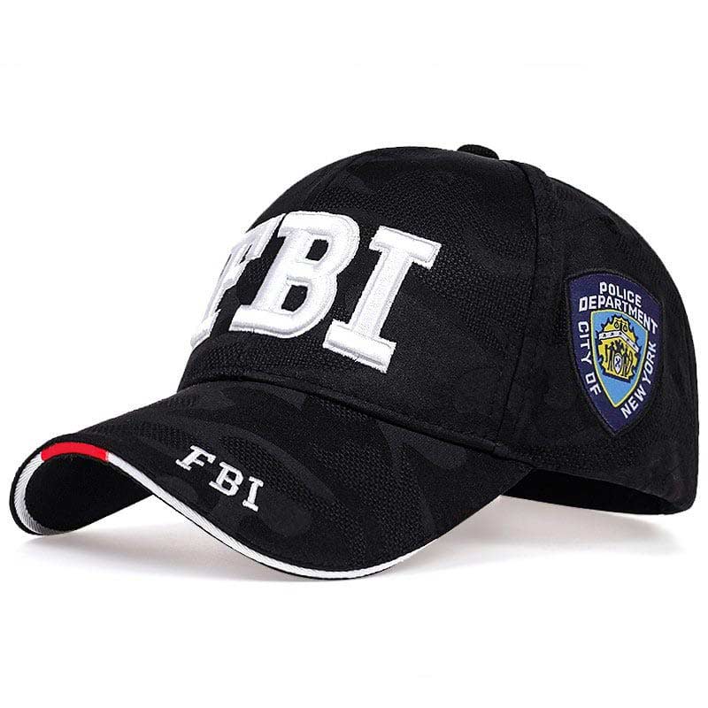 casquette noire police États Unis