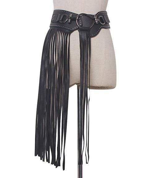 ceinture a franges country femme