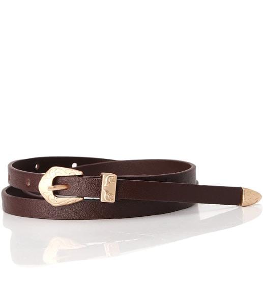 ceinture boucle doree cowboy