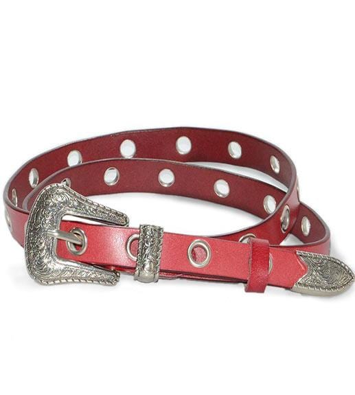 ceinture boucle western argent