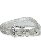 ceinture couleur argent cowgirl