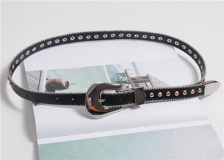 ceinture country boucle chrome