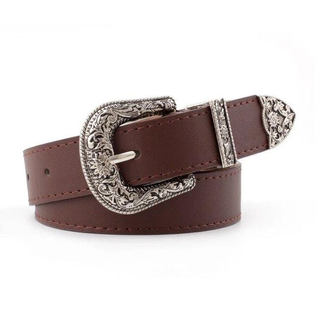 ceinture country marron fonce